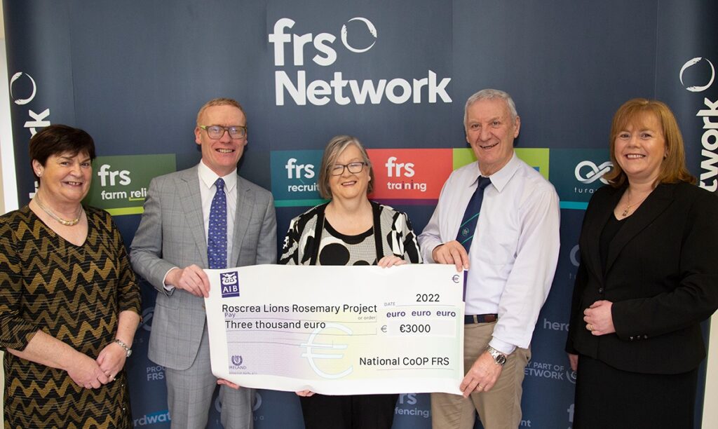 FRS Network donation to Lions Club Roscrea